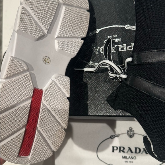 Prada mesh lace sneakers brand new never worn only tried on once .. - Picture 3 of 10